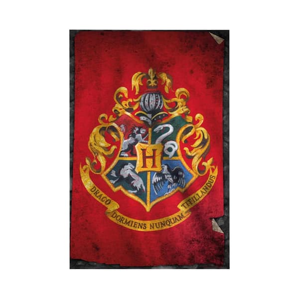 Harry Potter Hogwarts-emblem plakat Red One Size