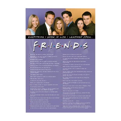Friends Everything I Know Poster