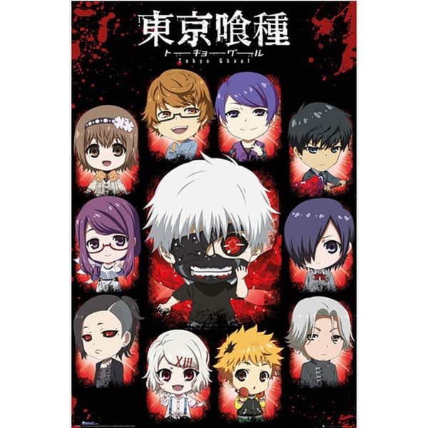 Tokyo Ghoul Chibi-figurer plakat Multi-coloured One Size