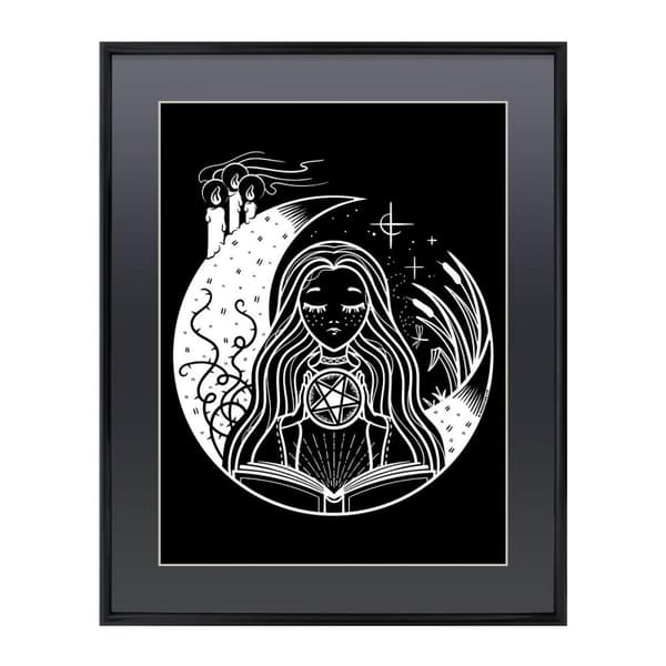 Grindstore White Witch Gloss Framed Mini Poster Black One Size