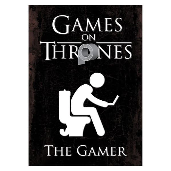Grindstore Games On Thrones The Gamer Mini Poster Black One Size