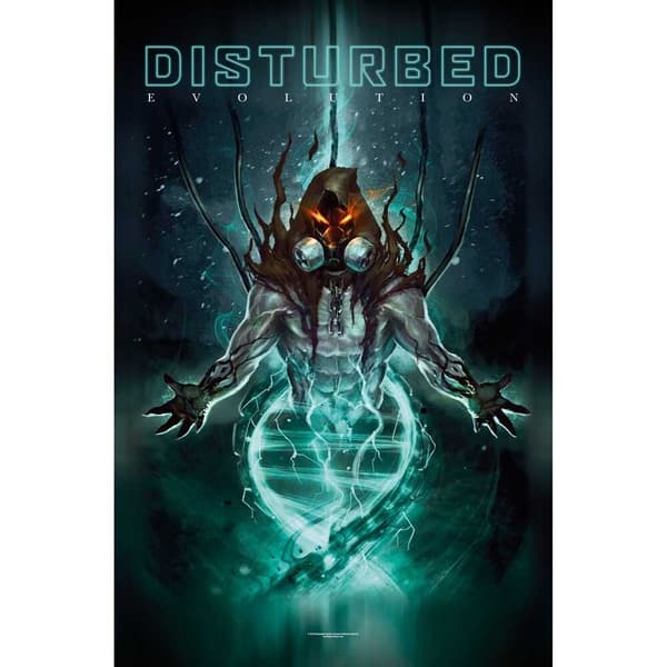 Disturbed Textile Poster: Evolution