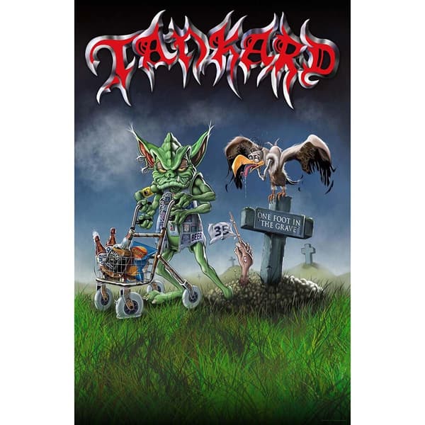 Tankard Textile Poster: One Foot In The Grave