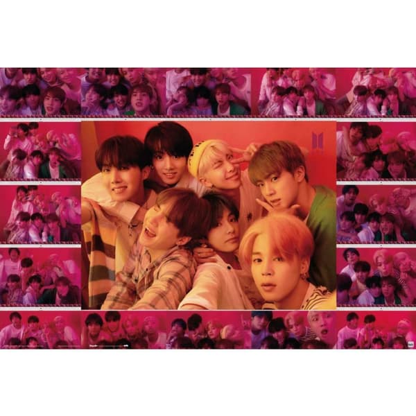 BTS Selfie-affisch Pink One Size