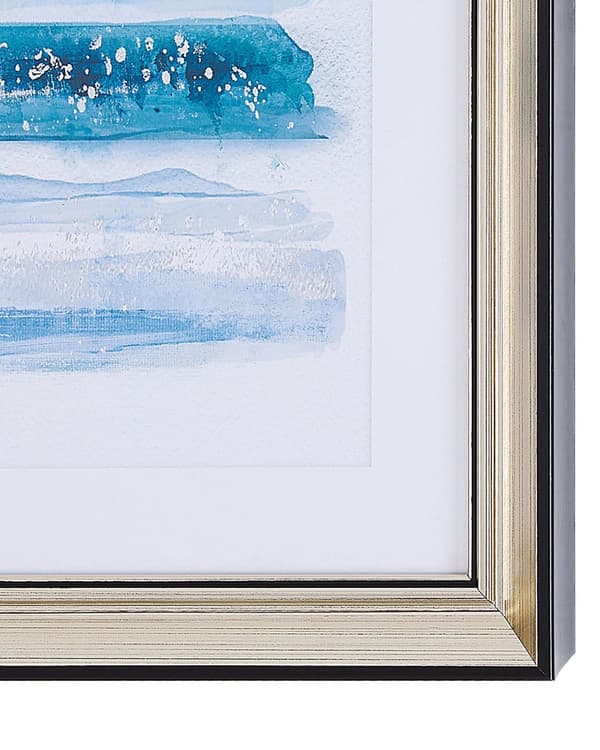 Billedvæg Plakat Lærred 30 x 40 cm Indrammet Vægdekoration til Stue Soveværelse Passepartout Akvarel Havet Motiv Vægpynt Inspiration Maleri