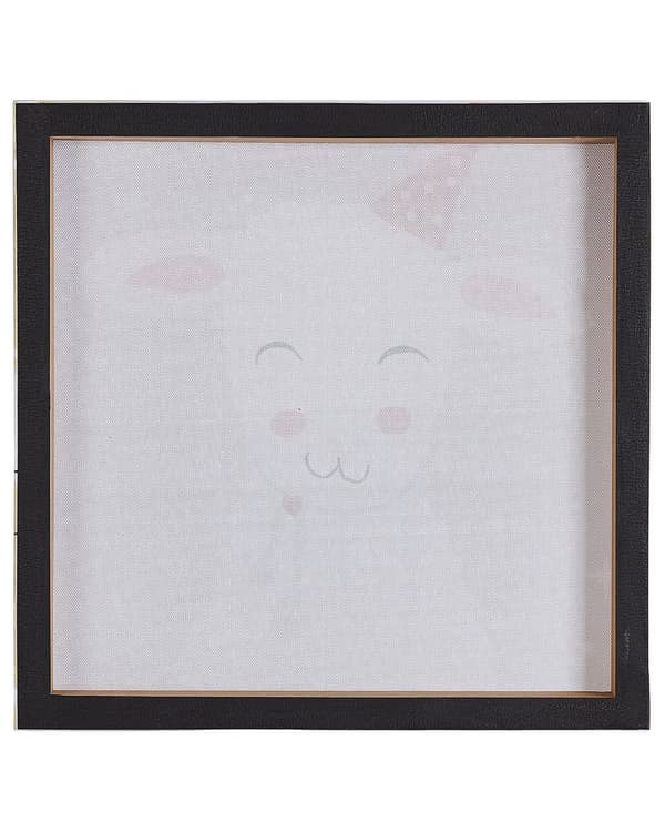 Vægbilled Nylon MDF Flerfarvet 30 x 30 cm Vægkunst Får Kat Bjørn Ræv Børneværelse til Pige og Dreng Tilbehør
