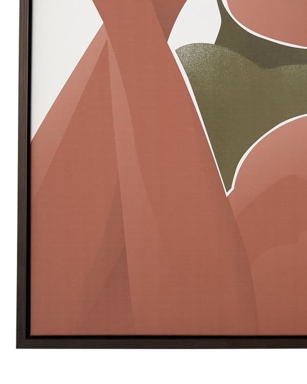 Plakatvæg Lærred Billede Brun Hvid Flerfarvet 63 x 93 cm Moderne Kvindetryk Kvindekrop Motiv over Sofa til Stuen Soveværelse Vægpynt Maleri