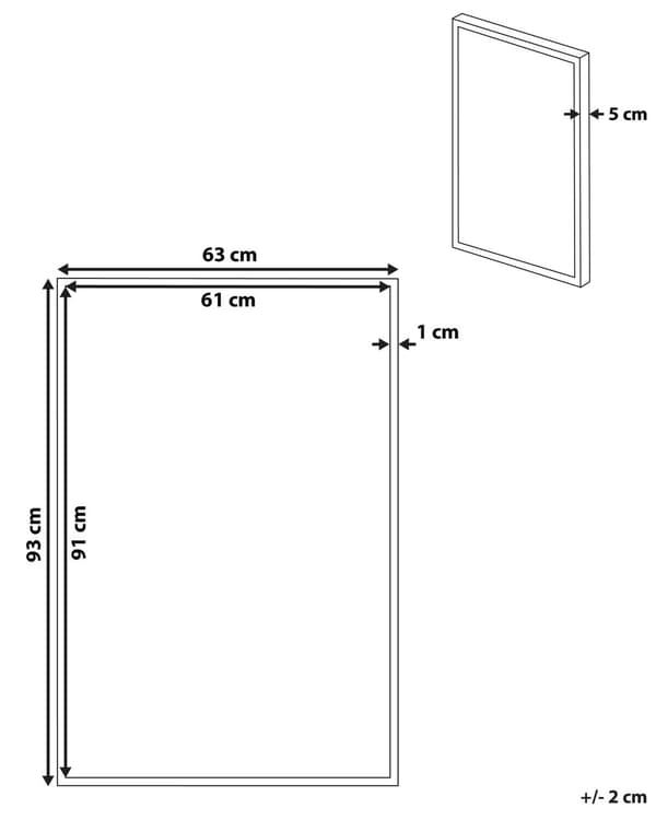 Kehystetty taulu musta 63 x 93 cm härkä polyesteri MDF-kehys moderni tyyli
