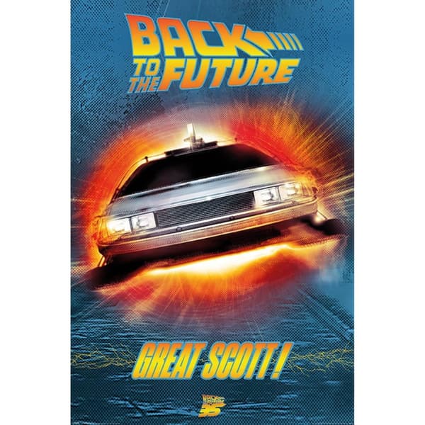 Back To The Future Great Scott Poster Multicoloured One Size