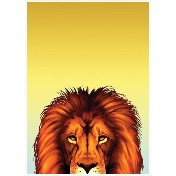 Inquisitive Creatures Lion plakat