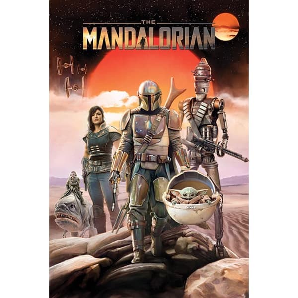 Star Wars: The Mandalorian Plakat Multicoloured One Size