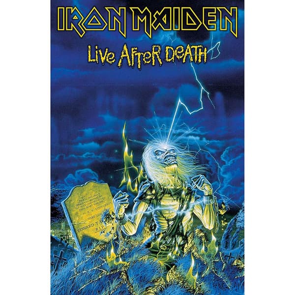Posterflagga - Iron Maiden - Live After Death