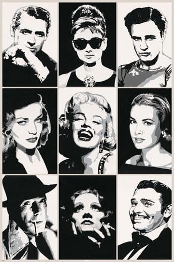 Famous actors - Pop art