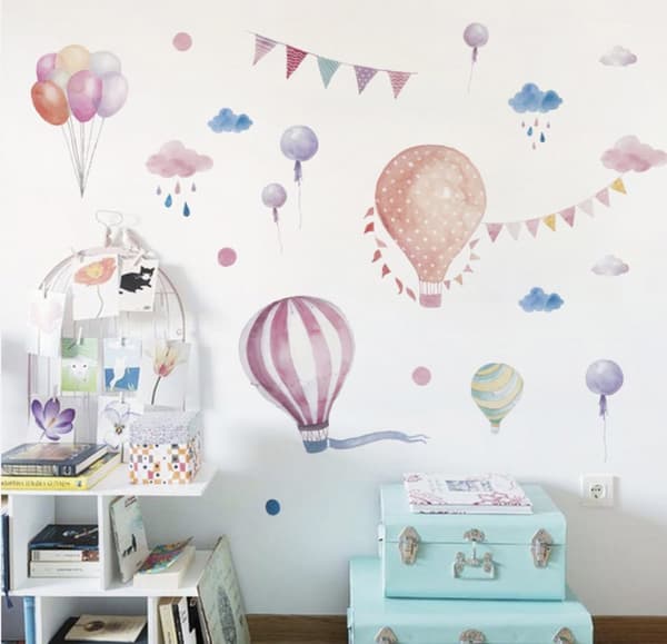 Wallstickers - Akvarellballonger