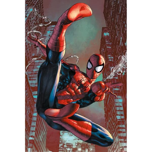 Spider-Man Web Sling Poster Red/Blue One Size