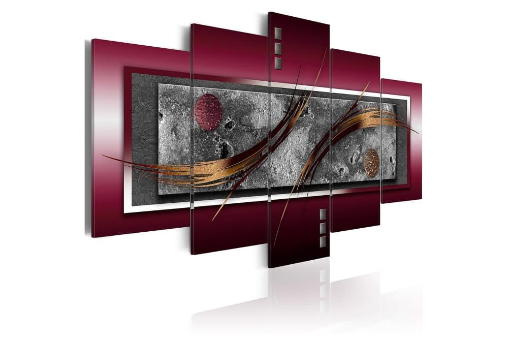 Tavla Burgundy Elegance 100X50 Röd