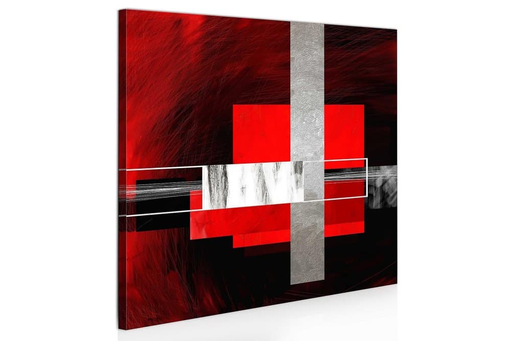 Tavla Elegance Texture 80X80 Röd