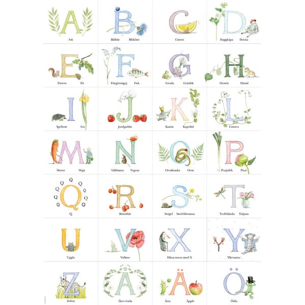 Majas ABC plakat - Hjelmforlag