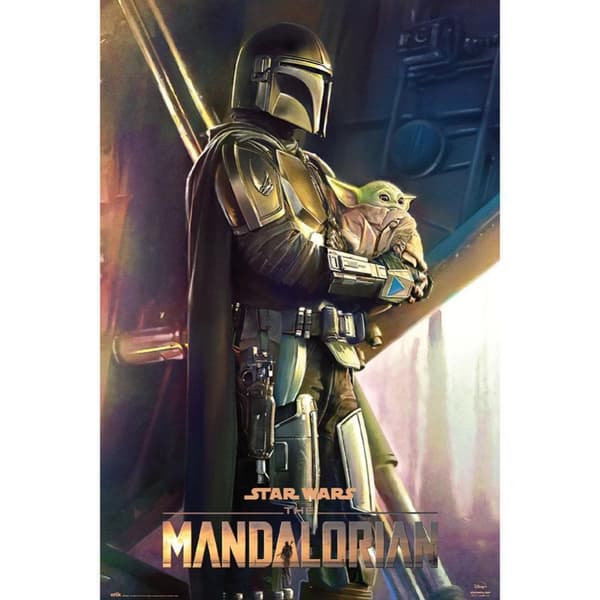 Star Wars: The Mandalorian Clan Of Two Poster Multicoloured 91cm x 61cm