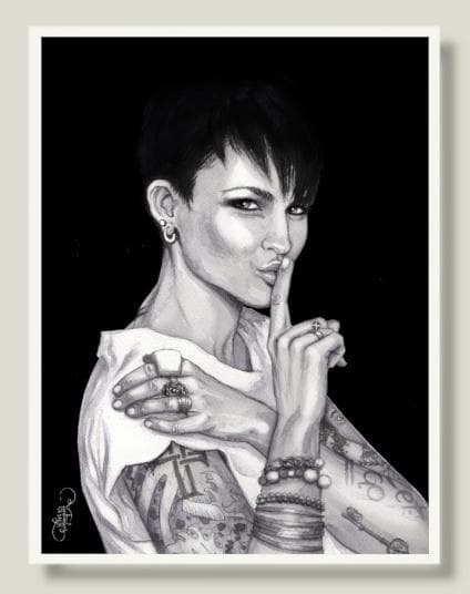 Poster - Ruby (Människor, Kvinna, Svartvit)