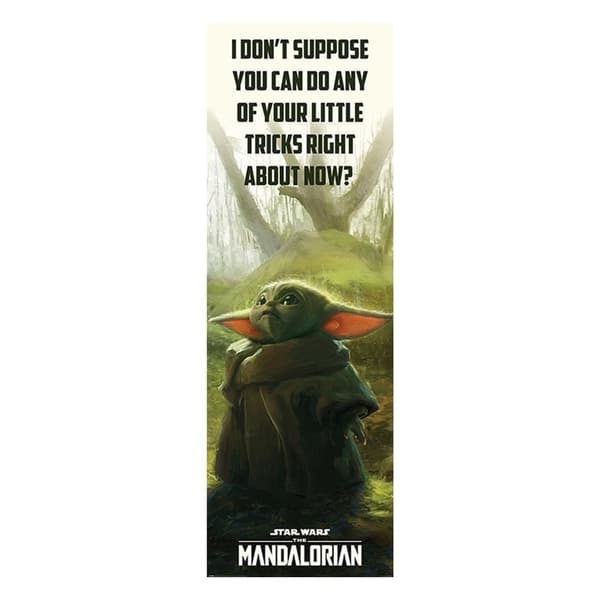 Star Wars: The Mandalorian Special Tricks Poster Green/White/Red One Size
