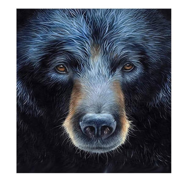 Diamond Painting Fyrkantiga Pärlor 50x50 cm 5D DIY Djur Björn