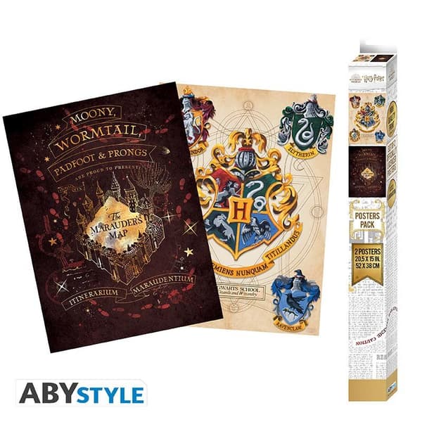 HARRY POTTER - Set 2 Chibi Posters - Crest & Marauders