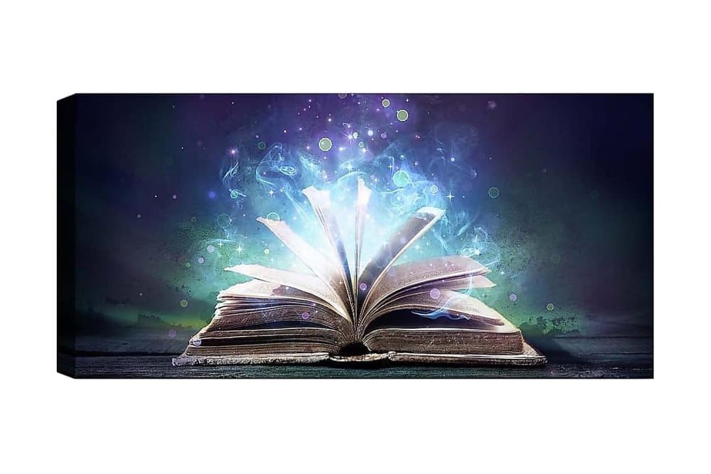 CANVASTAVLA YTY Reading and Literature Flerfärgad 120x50 cm