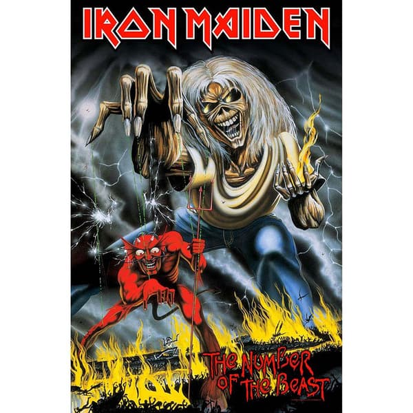 Posterflagga - Iron Maiden - Number of the Beast