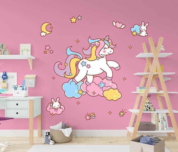 VÄGGDEKOR - Happy Unicorn