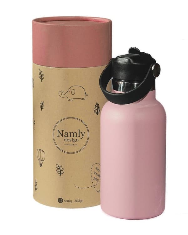 Vesipullo 350ml - vaaleanpunainen