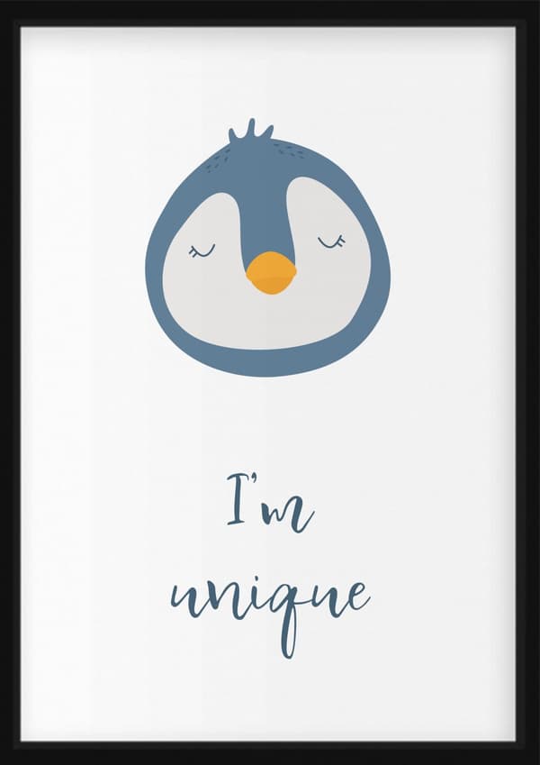 Juliste - Pingviinin muotokuva