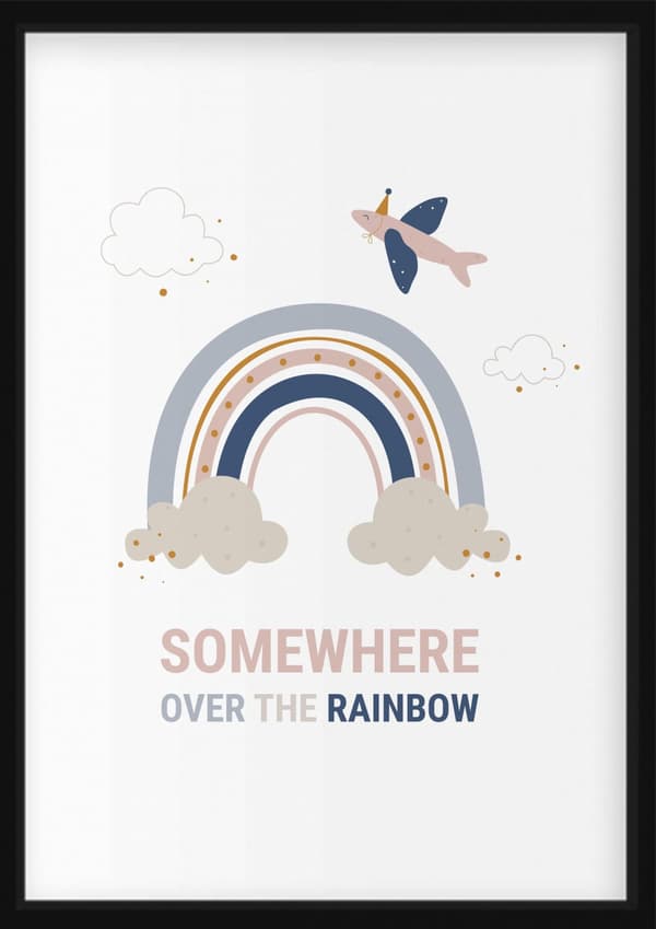 Plakat - Regnbue, Somewhere over the rainbow