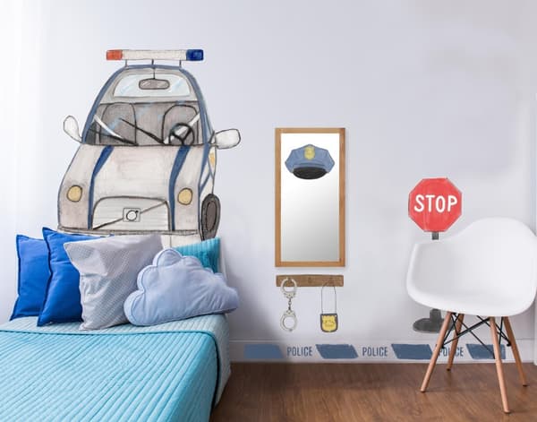 Wallsticker - Police