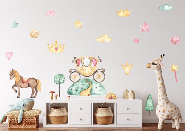 Wallstickers- Prinsessesaga