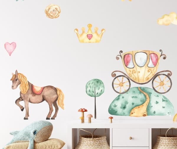 Wallstickers- Prinsessesaga