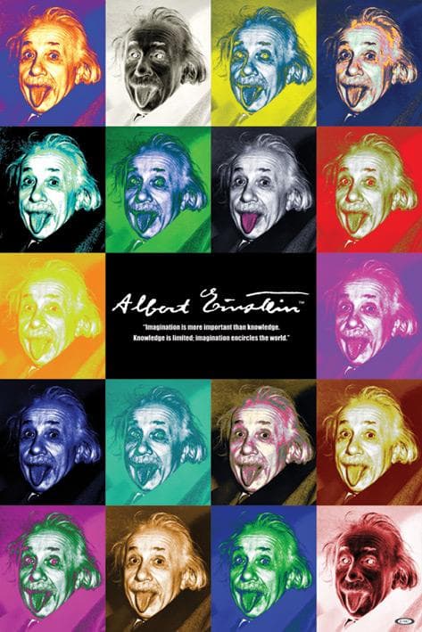 Albert Einstein pop art quote