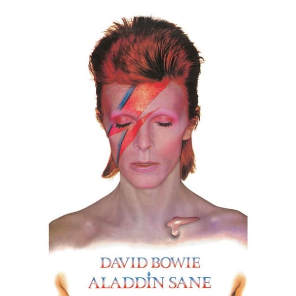David Bowie Aladdin Sane-affisch Multicoloured One Size