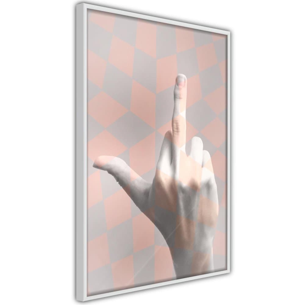 Poster Inramad - F*ck You! (Banksy & street art)