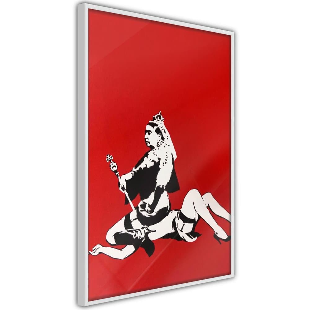 Poster Inramad - Queen (Banksy & street art)