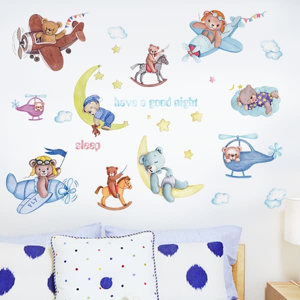 Veggklistremerke - Bamse-eventyr
