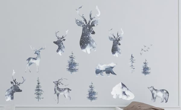 Veggklistremerke - Snødyr