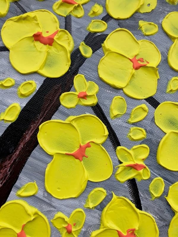 Et Maleri af Gyldne Blomsterdrømme