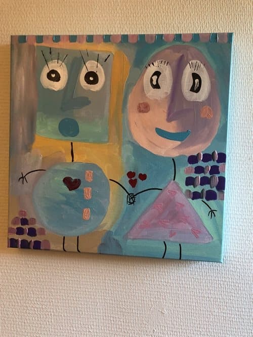 Maleri i pastel farver