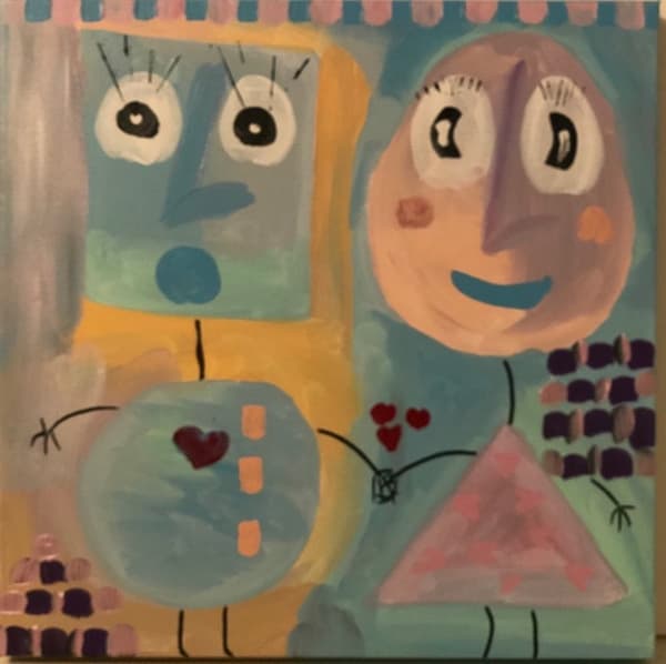 Maleri i pastel farver