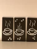 Miniatyrbillede 3 af 3: Coffee skilte - Handmade - før 249,-
