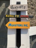 Miniatyrbillede 2 af 3: Skilte til Dekoration - Hogwarts, Kung Fu Panda og Monsters inc. - Før 399,-
