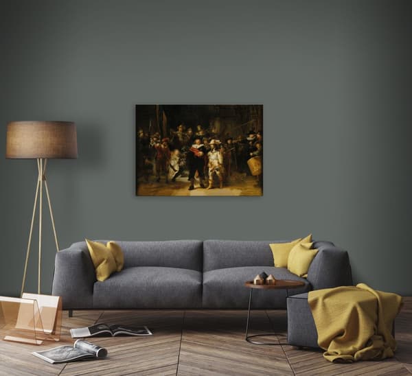 Art for the Home - Canvas - Nattvakten Rembrandt - 100x70 cm