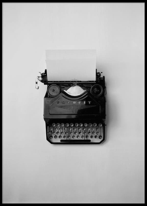 Typewriter Poster 50x70cm