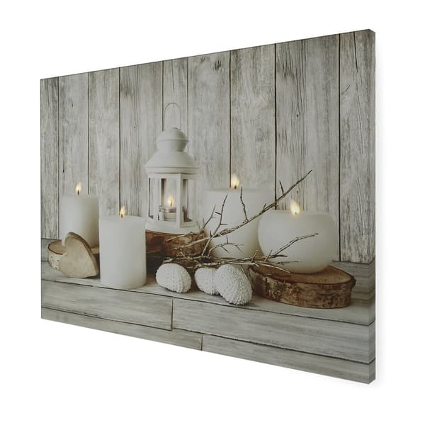 Art for the Home - Canvas LED - Coastal Treasures - 80x60 cm